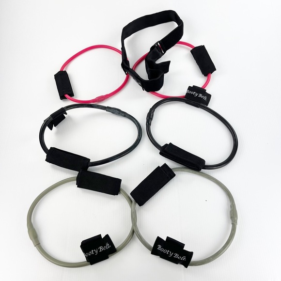 Booty Belt Home Workout Resistance Band Gym Kit with Accessories L 36-40" - Picture 5 of 6